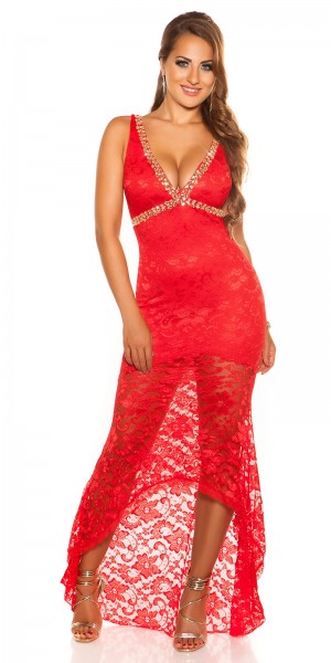Red-Carpet-Look! Sexy Koucla Abendkleid mit Spitze