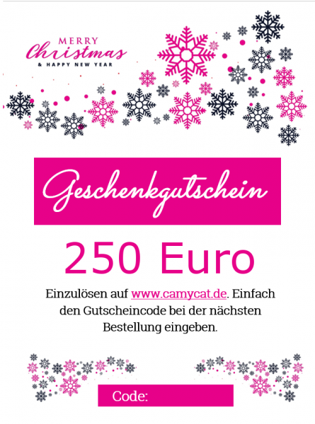 250 EUR Geschenkutschein