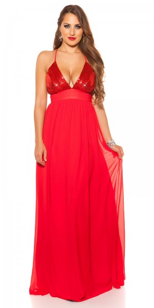 Red Carpet Look! Sexy KouCla Kleid mit Pailletten